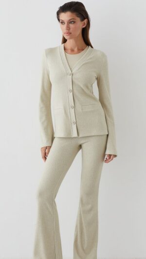 sku: 52086 | Brand: Laete  | Size: XSmall Small Medium Large  | Colors: Бежевый Бледно-золотой Серый  | Бренды Laete | Домашняя одежда Костюмы | Title: Костюм с брюками