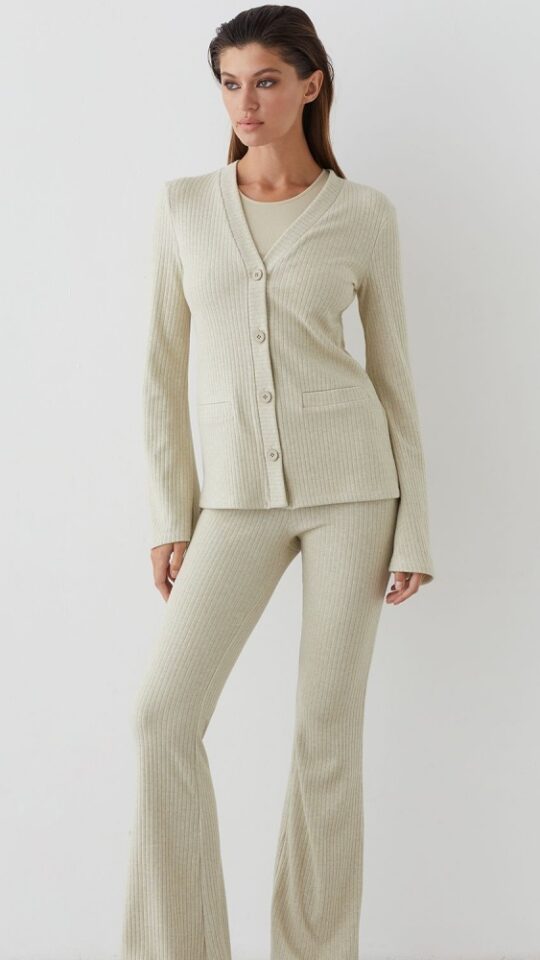 sku: 52086 | Brand: Laete  | Size: XSmall Small Medium Large  | Colors: Бежевый Бледно-золотой Серый  | Бренды Laete | Домашняя одежда Костюмы | Title: Костюм с брюками